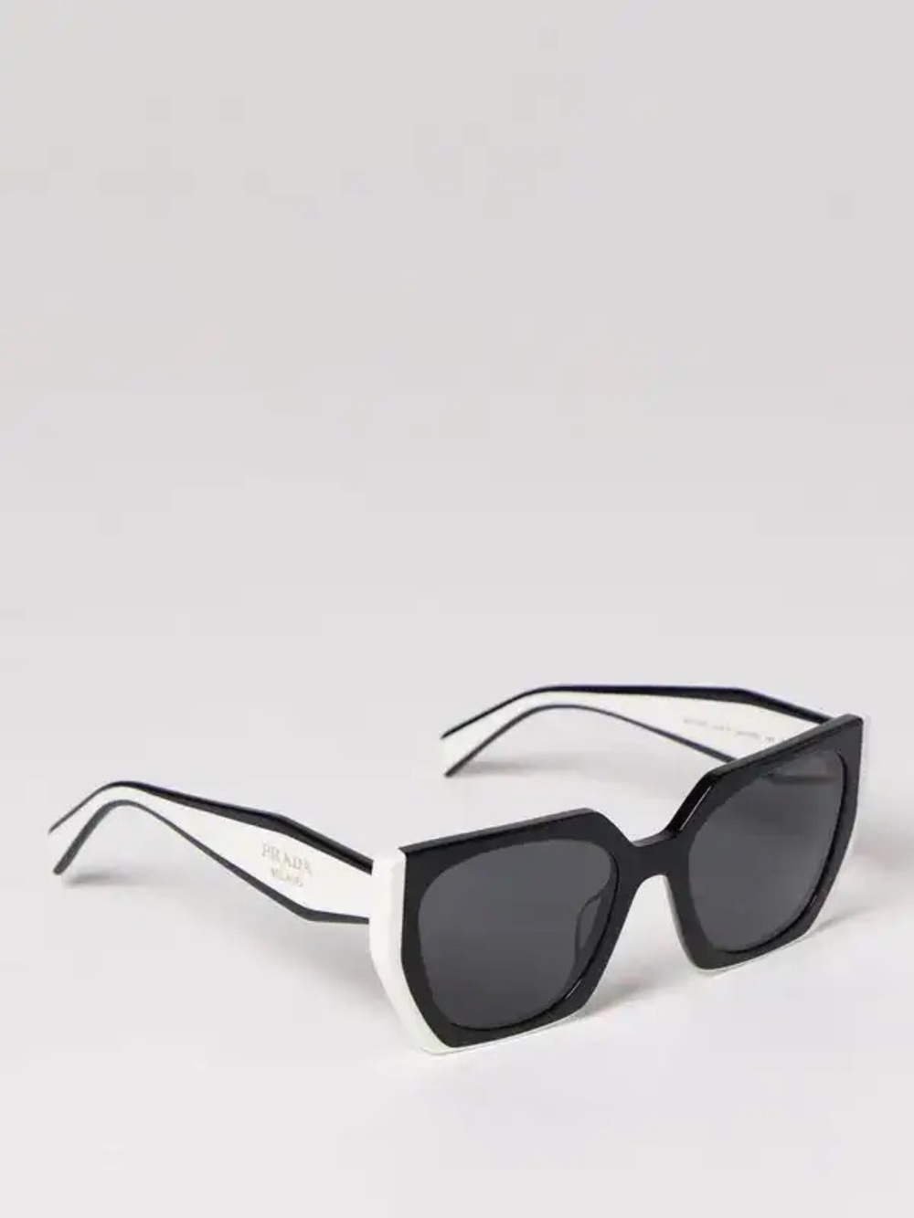 Authentic Prada PR 15WS 54 mm Color blockTwo-Tone Black & White Sunglasses